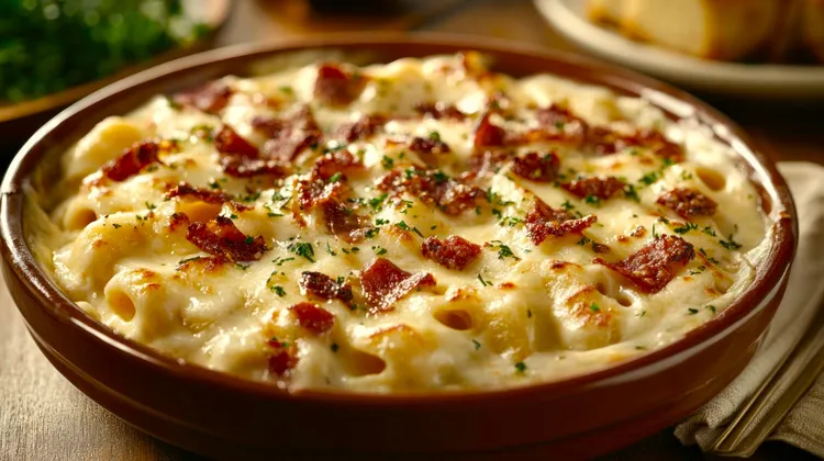 Mac and cheese with bacon