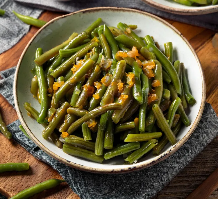 Garlic-balsamic green beans