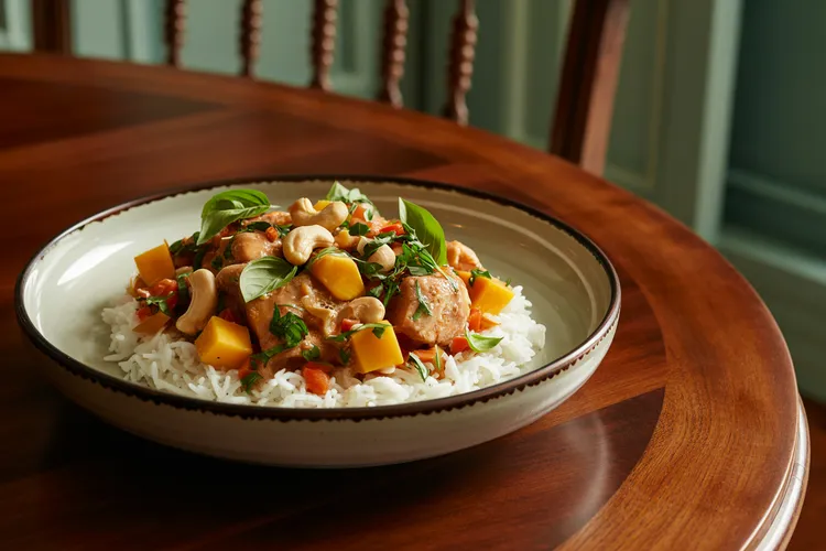 Basil cashew chicken