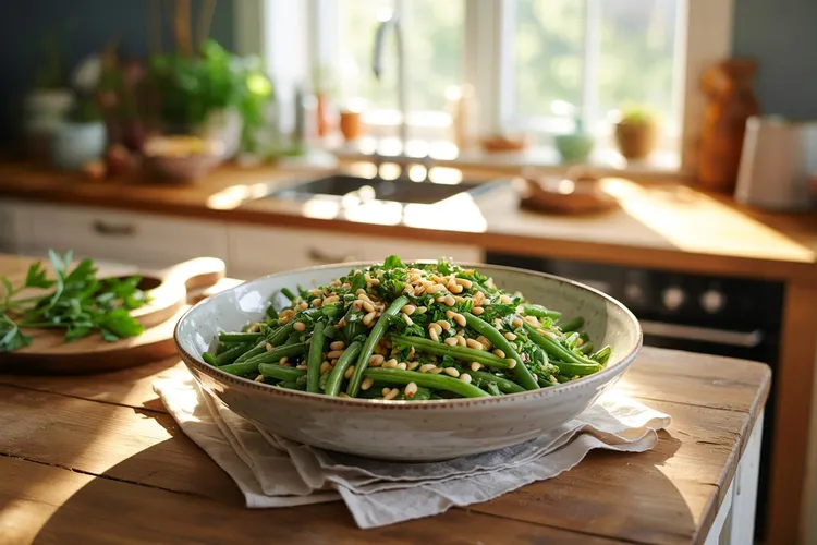Beans with lemon and fresh herbs