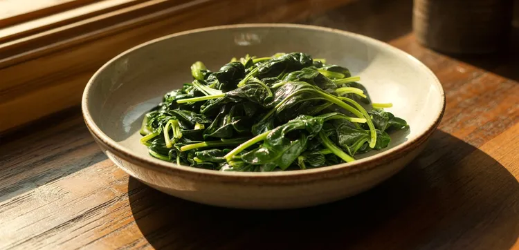 Buttery spinach