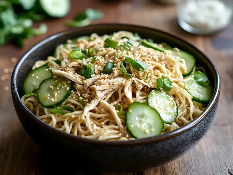 Chicken and noodle salad