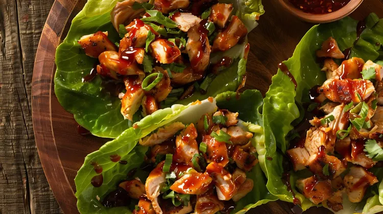 Chicken fajita lettuce wraps
