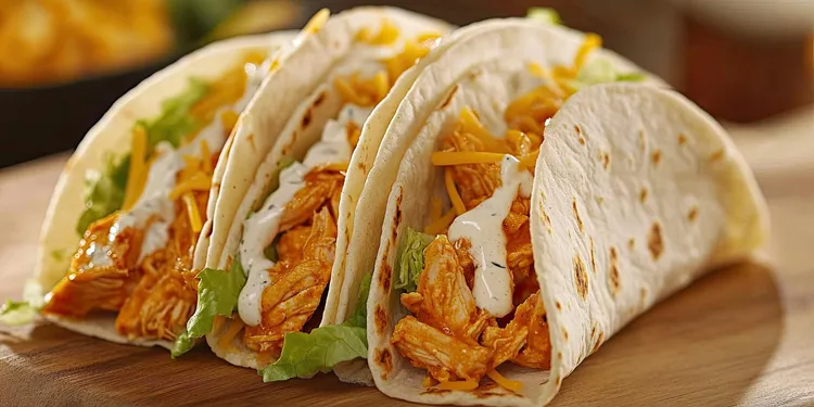 Chicken ranch tacos