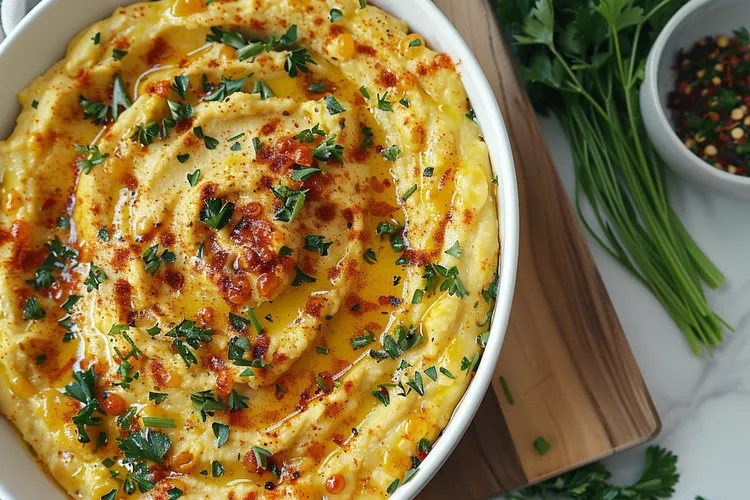 Chilli and garlic potato mash