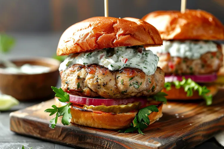 Cilantro turkey burgers