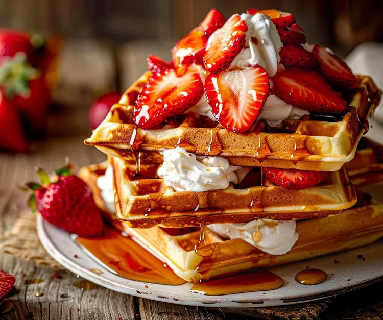 Cinnamon coconut waffles