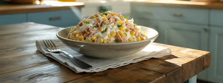 Corn and tuna salad