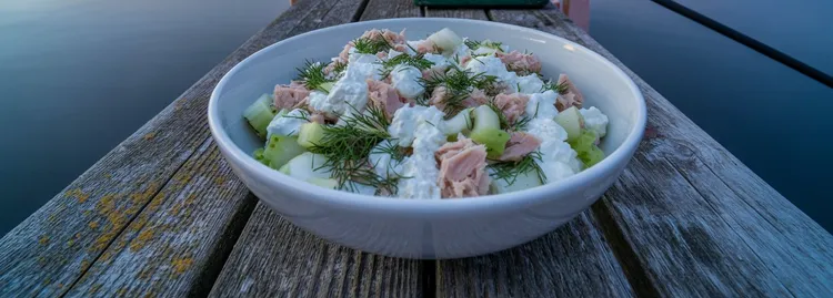 Dill and dijon tuna salad