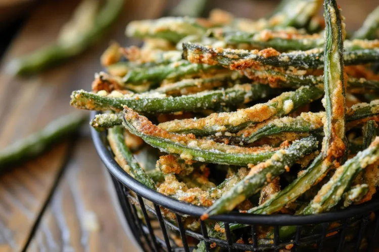 Garlic parmesan green beans