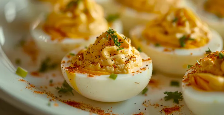Curried eggs