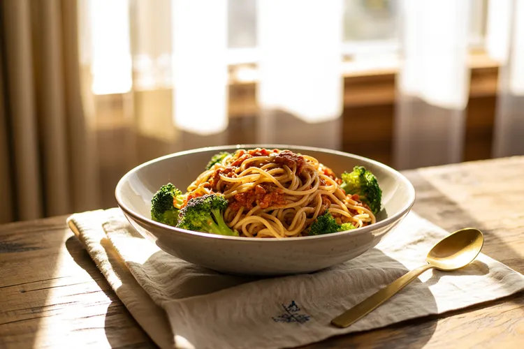 Easy broccoli bolognese