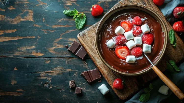 Easy chocolate fondue