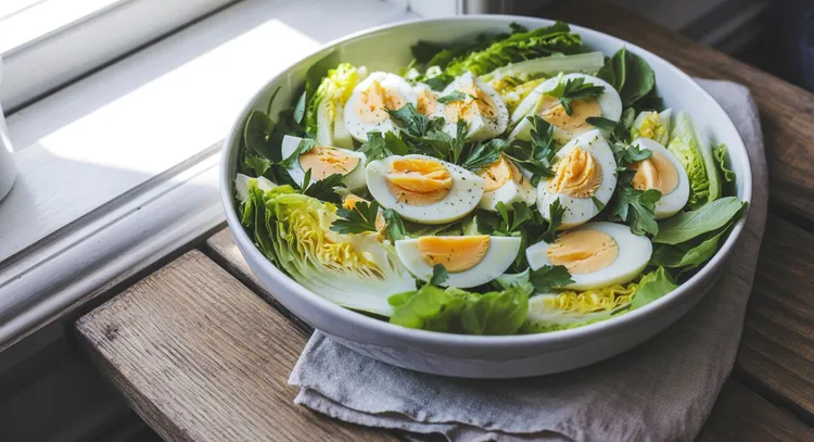 Egg and lettuce salad