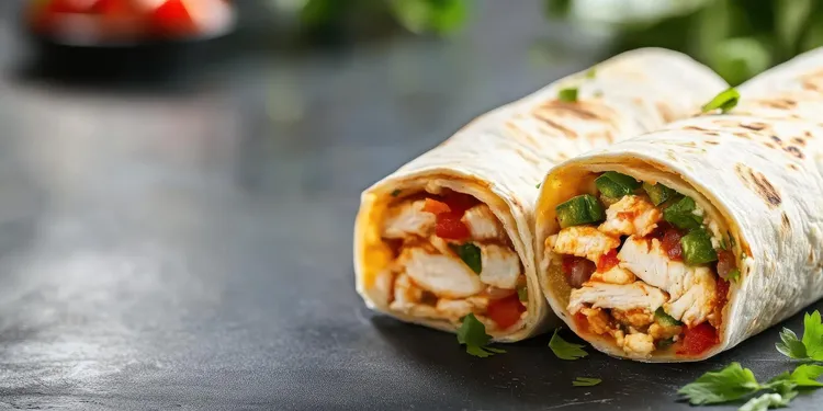 Fajita chicken wrap