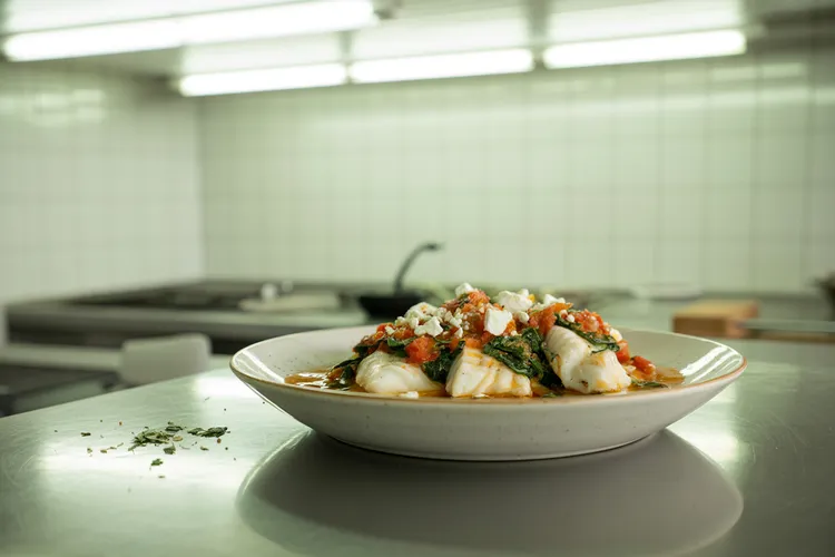 Fish saganaki