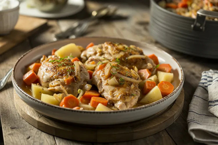 French-style chicken and potatoes
