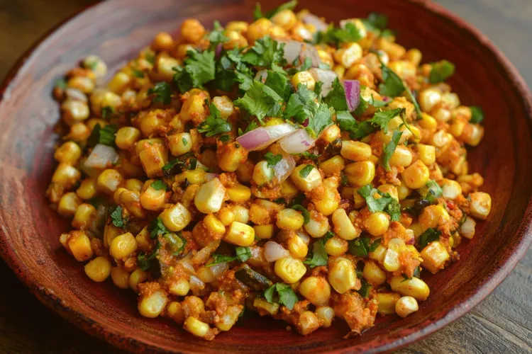 Fried corn and onion medley