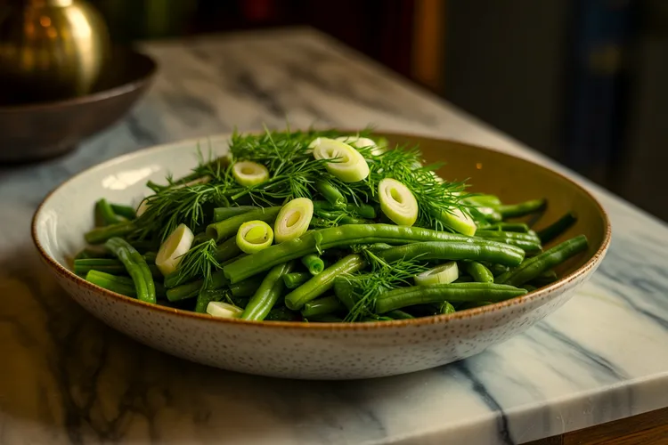 Green beans with dill