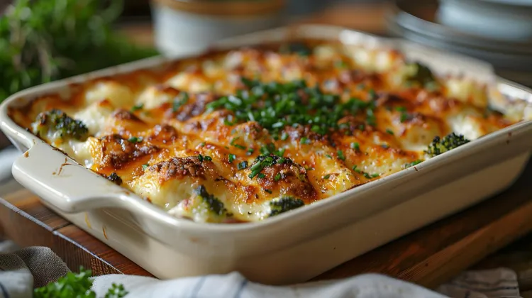 Healthy chicken vegetable casserole