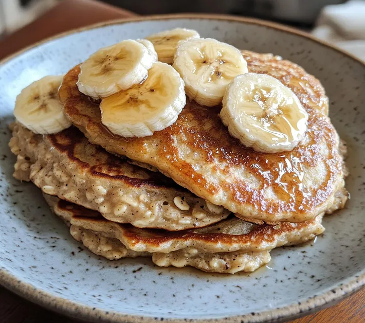 High-protein oatmeal pancakes