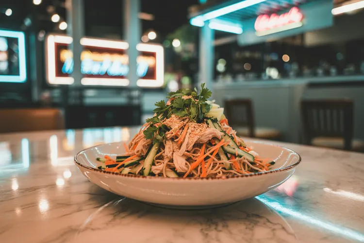 Japanese chicken & soba noodle salad