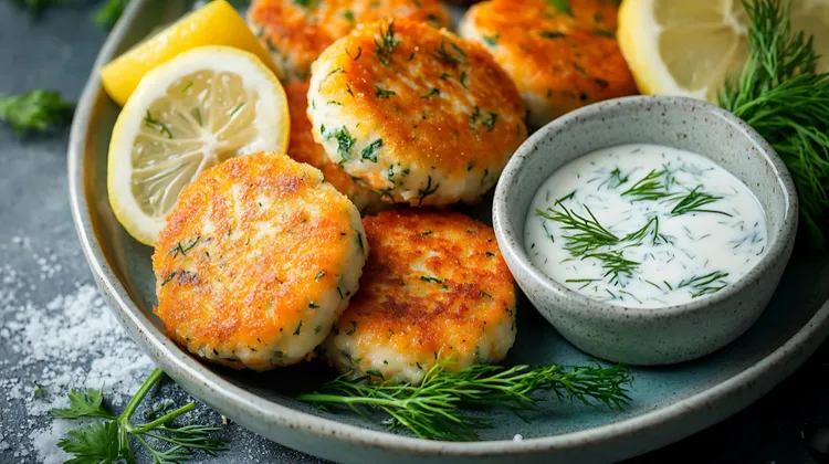 Lemon and herb fish rissoles