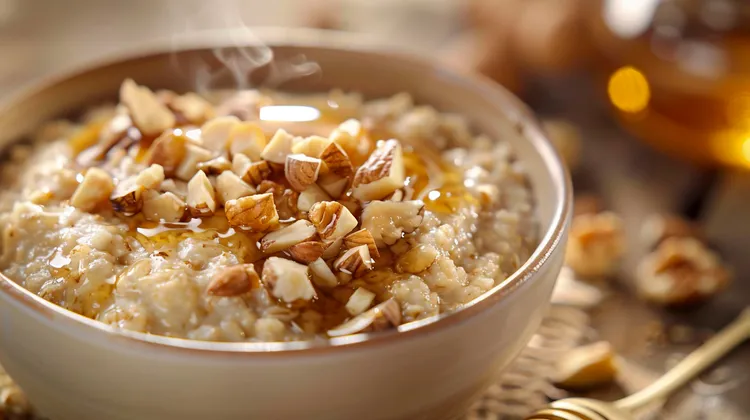Warm maple butter oatmeal
