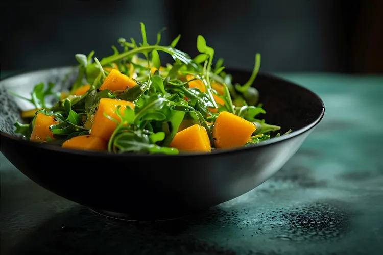 Maple-glazed pumpkin & carrot salad