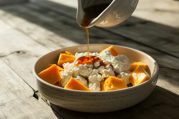 Maple pumpkin cottage cheese
