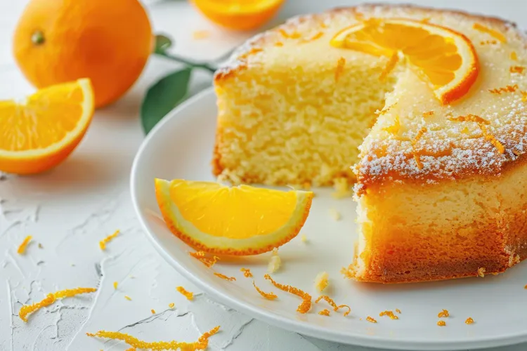 Orange and coconut cake