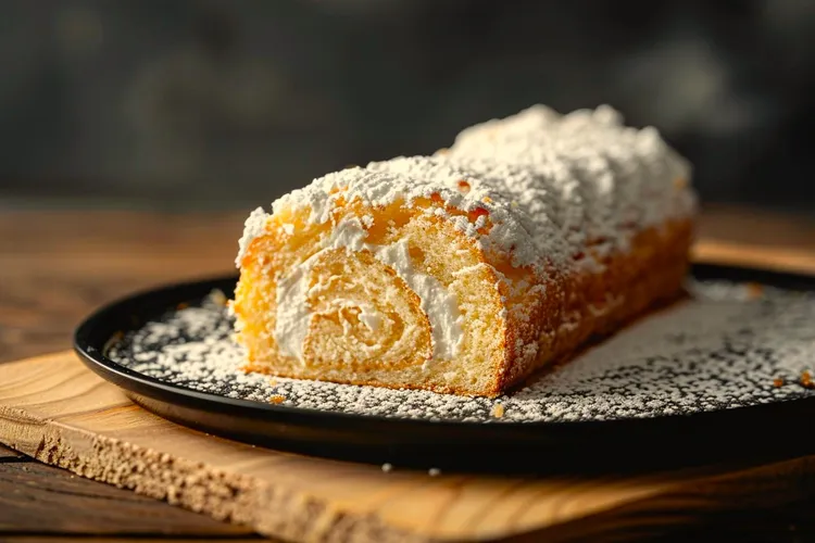 Orange ricotta roulade
