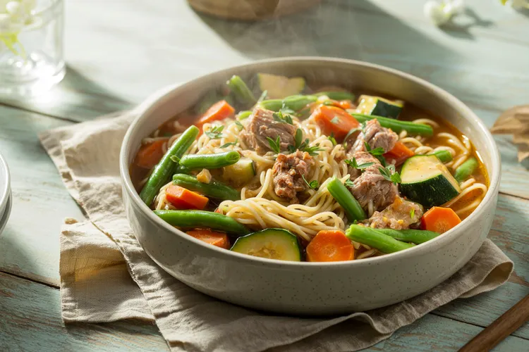 Pork and bean stir-fry