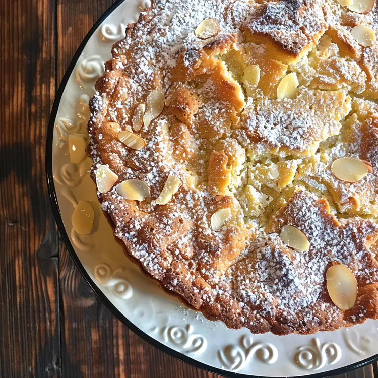 Portuguese almond tart