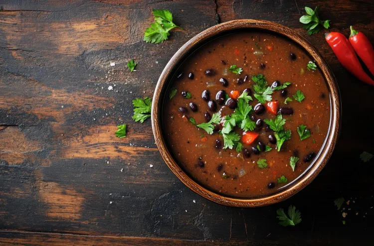 Quick black beans and rice