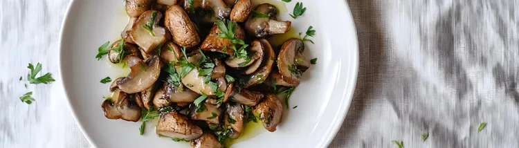 Roasted mushrooms with lemon butter