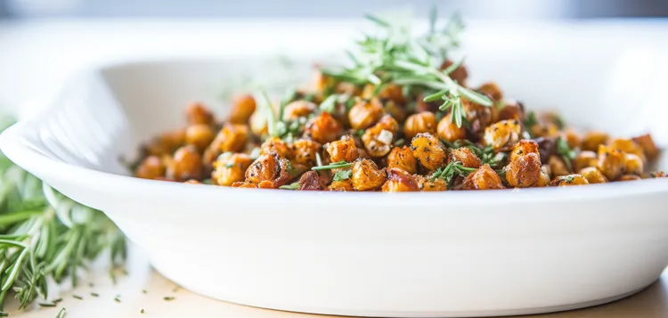 Rosemary chickpea and almond bowl