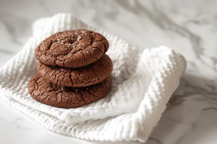 Salted chocolate cookies