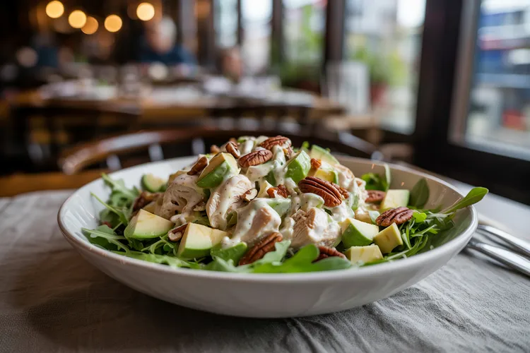 Smoked chicken waldorf salad