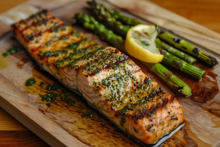 Spiced barbecue salmon