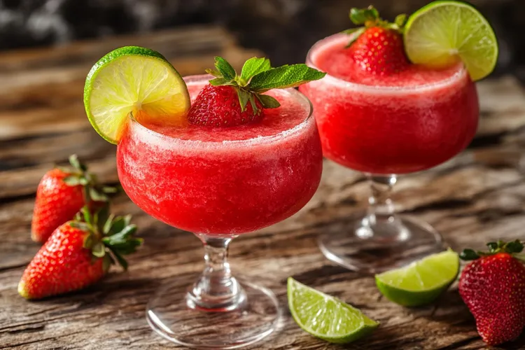 Strawberry coconut daiquiri