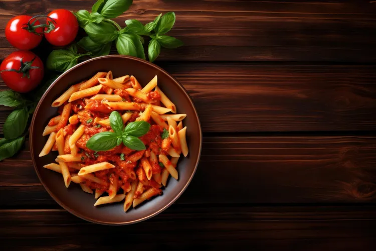 Tomato and basil pasta