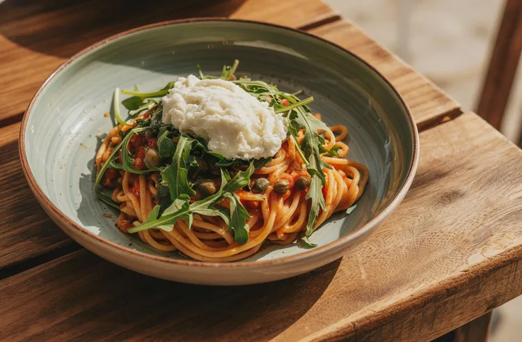 Tomato and chilli pasta