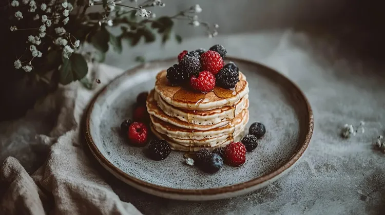 Vegan fluffy pancakes