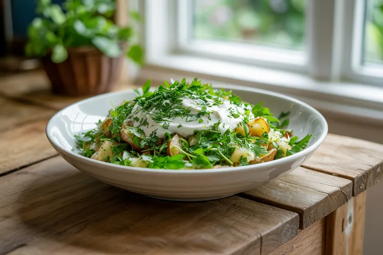 Crispy smashed potatoes