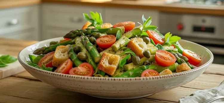 Asparagus and tomato salad