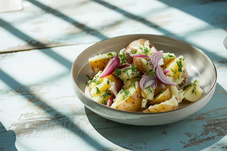 Smashed potato salad