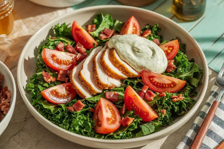 Blt chicken with rosemary-lemon mayonnaise