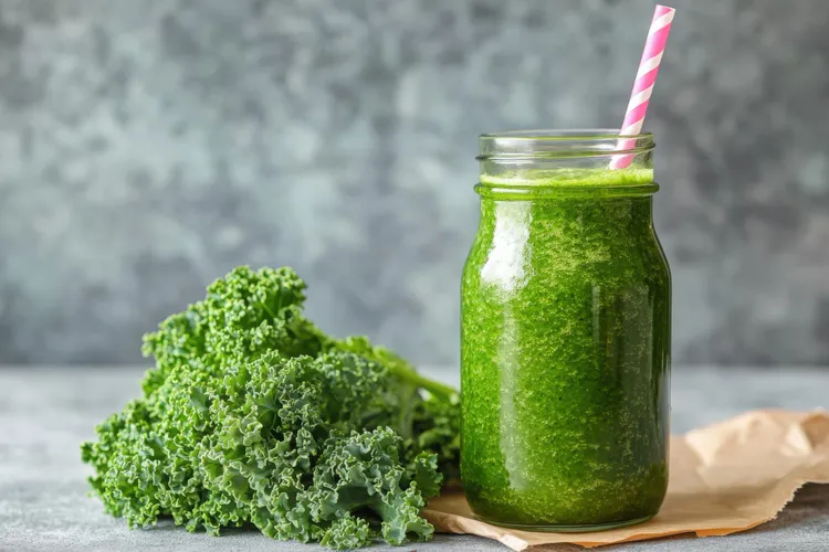 Green veggie protein smoothie