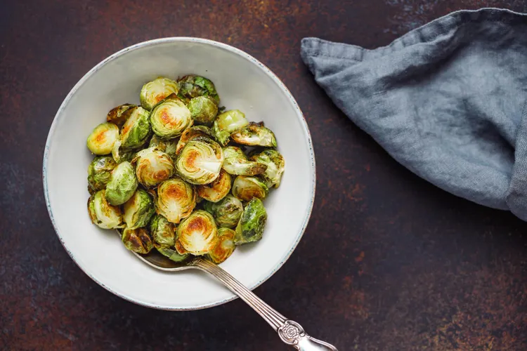 Sautéed brussels sprouts with lemon juice